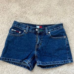 Tommy Hilfiger Logo Denim Shorts. Size 1